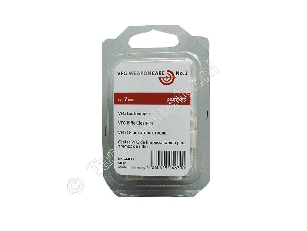 VFG Barrel Cleaners 7mm package of  50